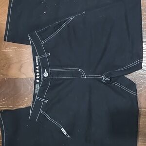 Fivestar General Black Jeans, 7/28 - Bleach Splash On Legs